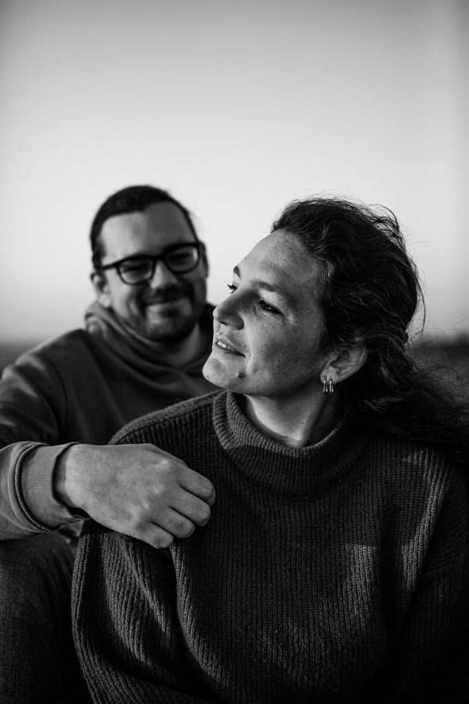 photo de couple au lever de soleil à Lille