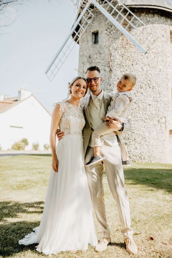 Mariage de Margot & Sébastien à La Maloterie - first look au moulin d'étaples