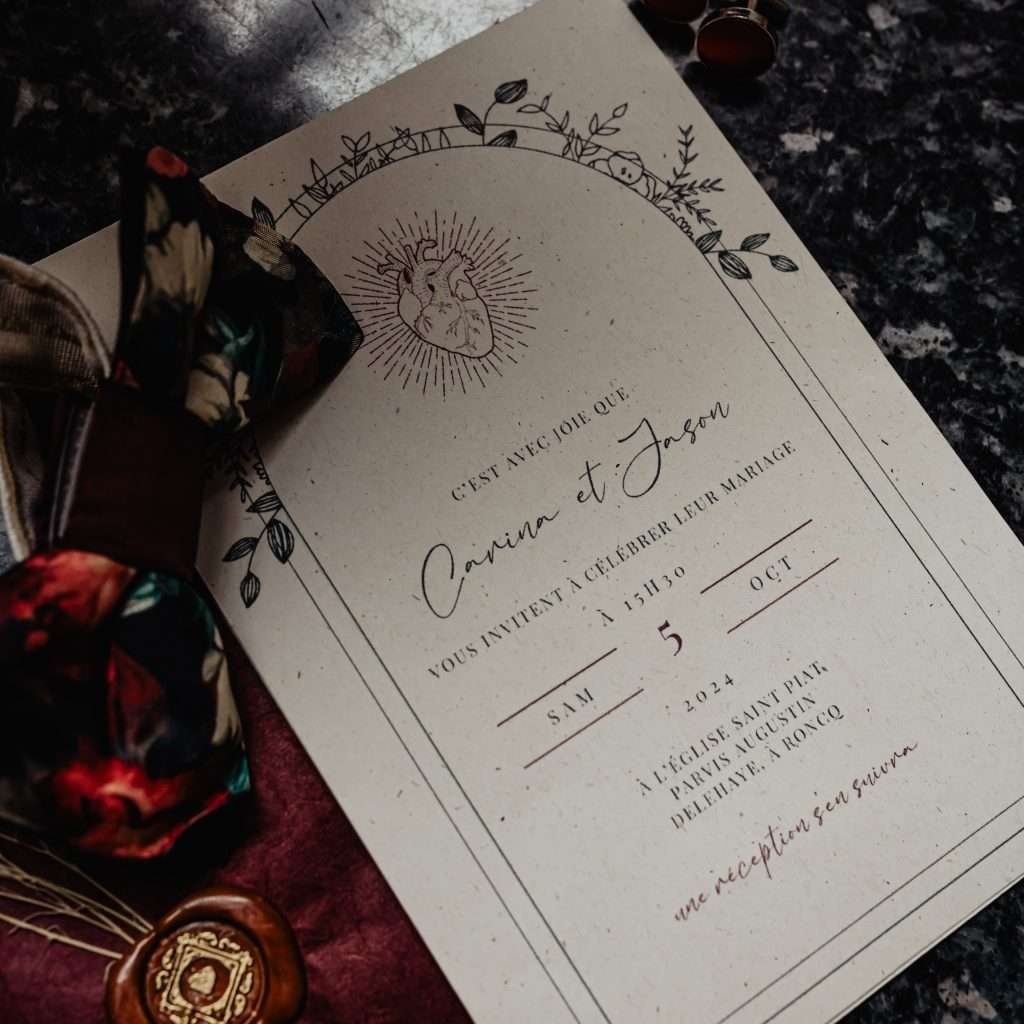 Préparatifs mariage - des détails de papetrie 