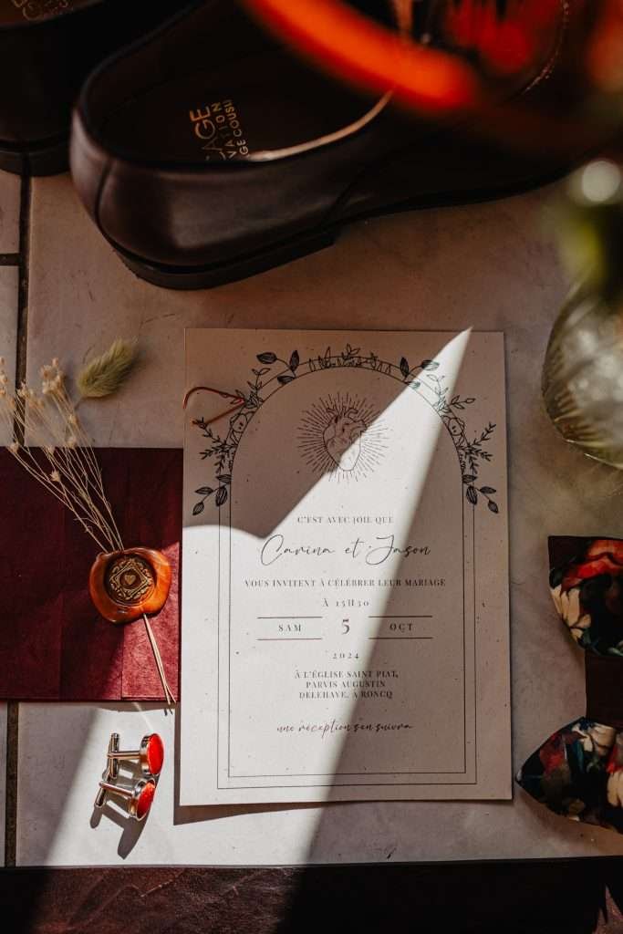 Préparatifs mariage - des détails de papetrie 