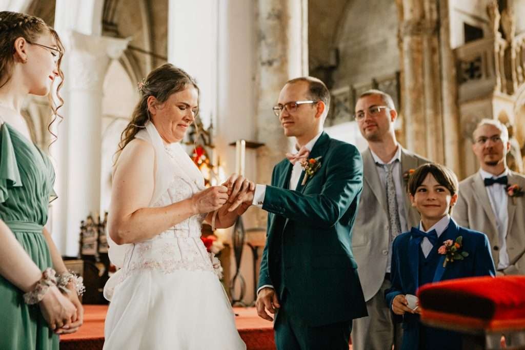 photo de mariage lille échange d'alliance