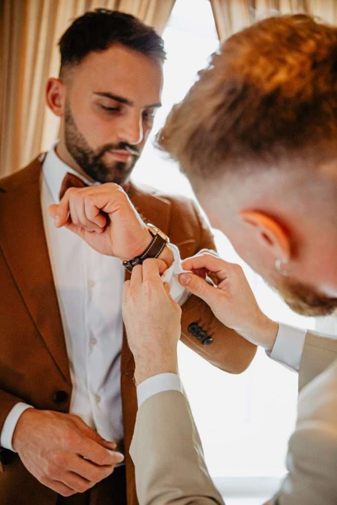 groom getting ready pictures winnipeg wedding