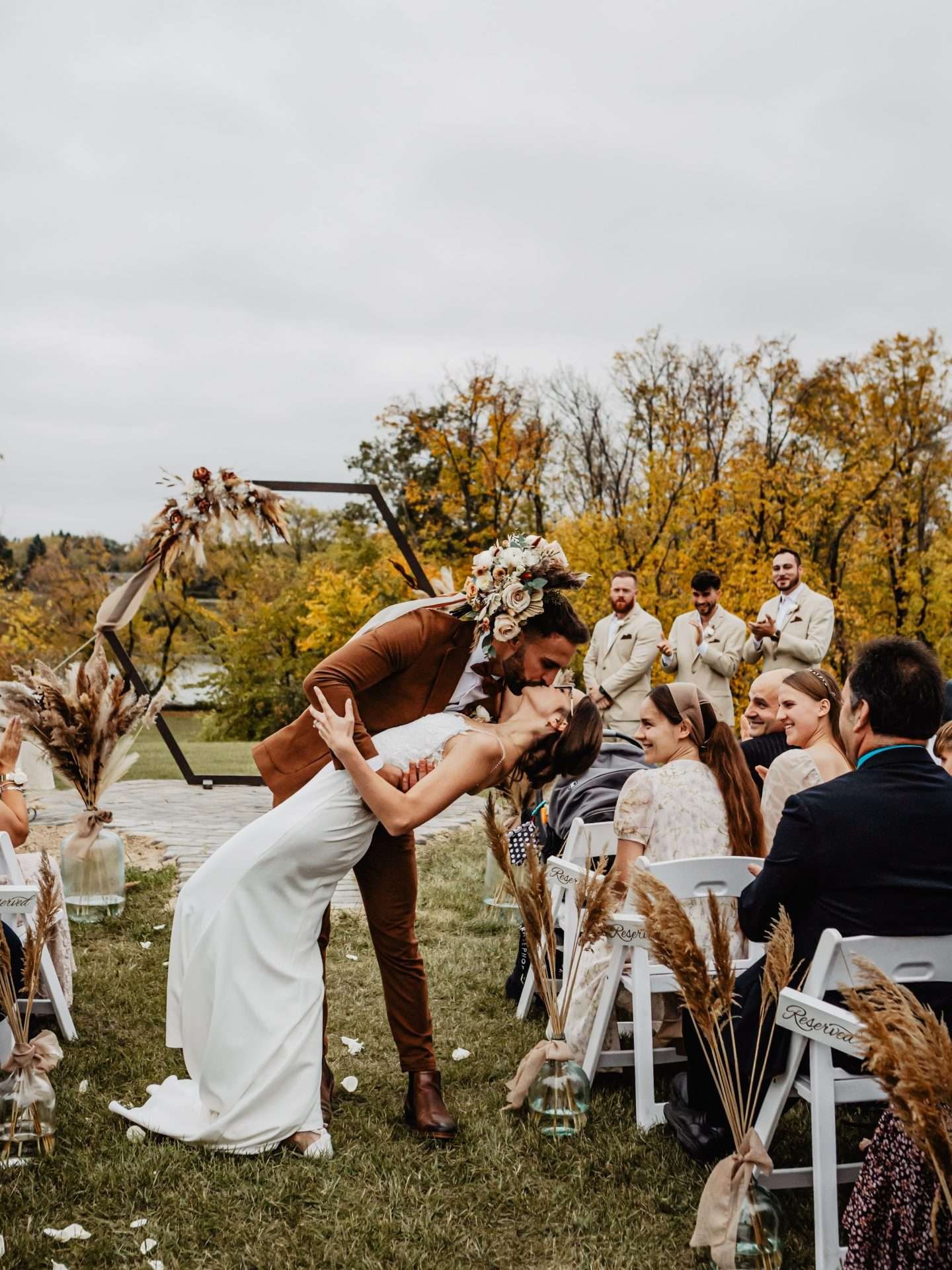 Winnipeg Wedding Photographer - Couple kissing after saying I do
